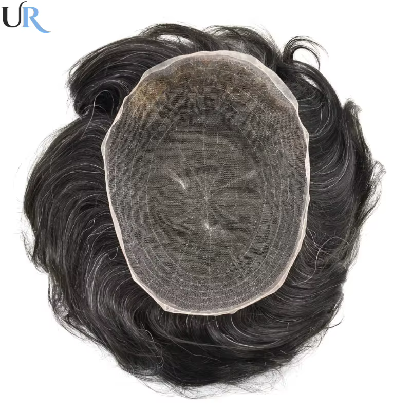Perruque à Base de dentelle complète pour hommes