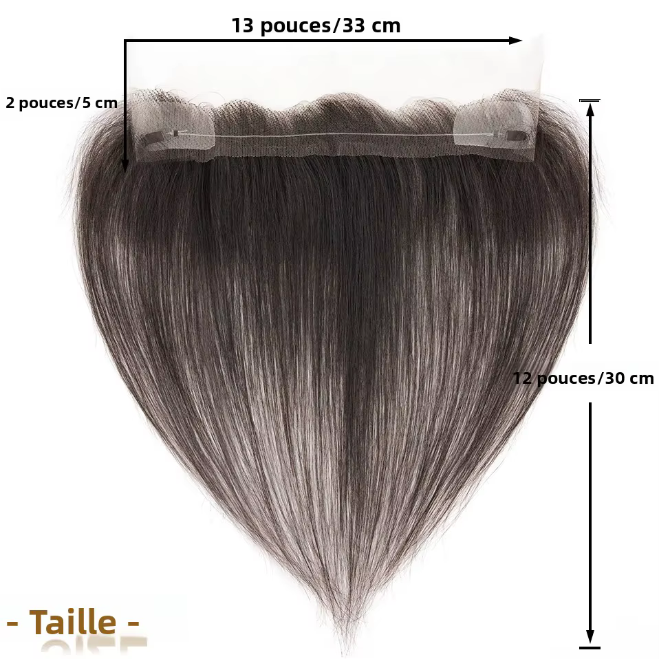 TESS délié Topper avec ligne de pêche dentelle frontale postiche pour les femmes front cheveux humains