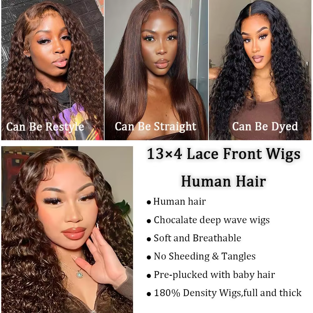 Perruque Lace Front Wig naturelle bouclée