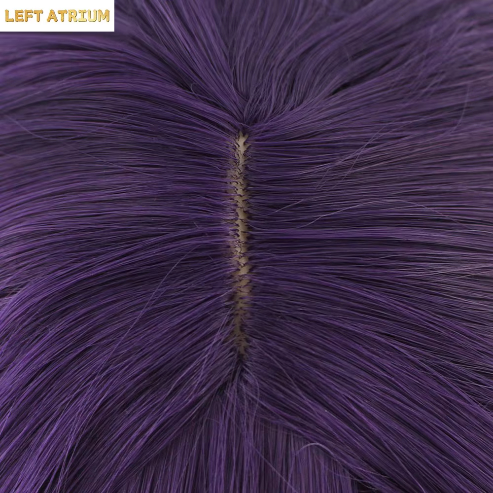 Perruque de Cosplay Yuri de Doki Doki Literature Club, perruque longue violette résistante à la chaleur, cheveux synthétiques, pour jeu de rôle, avec bonnet de perruque