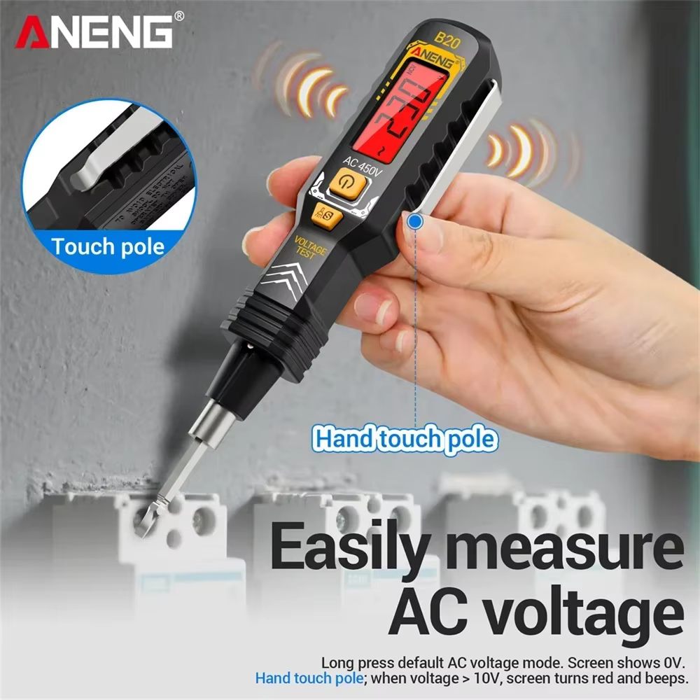 ANENG B20 – stylo testeur de tension, tournevis à Double usage, stylo croisé isolé à Double tête, tournevis, compteur de réparation, outils manuels