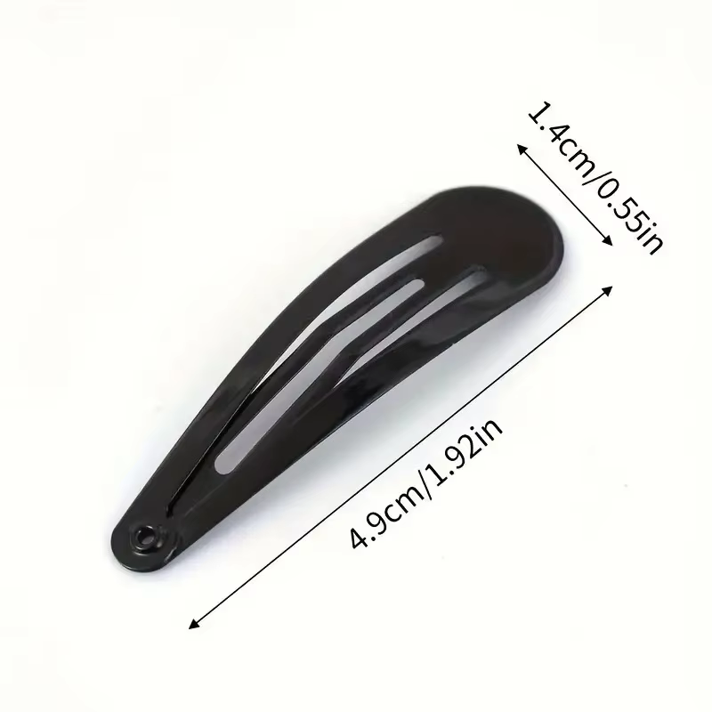 Paquet de 40 pinces à cheveux noires 1.92 pouces adultes enfants accessoires