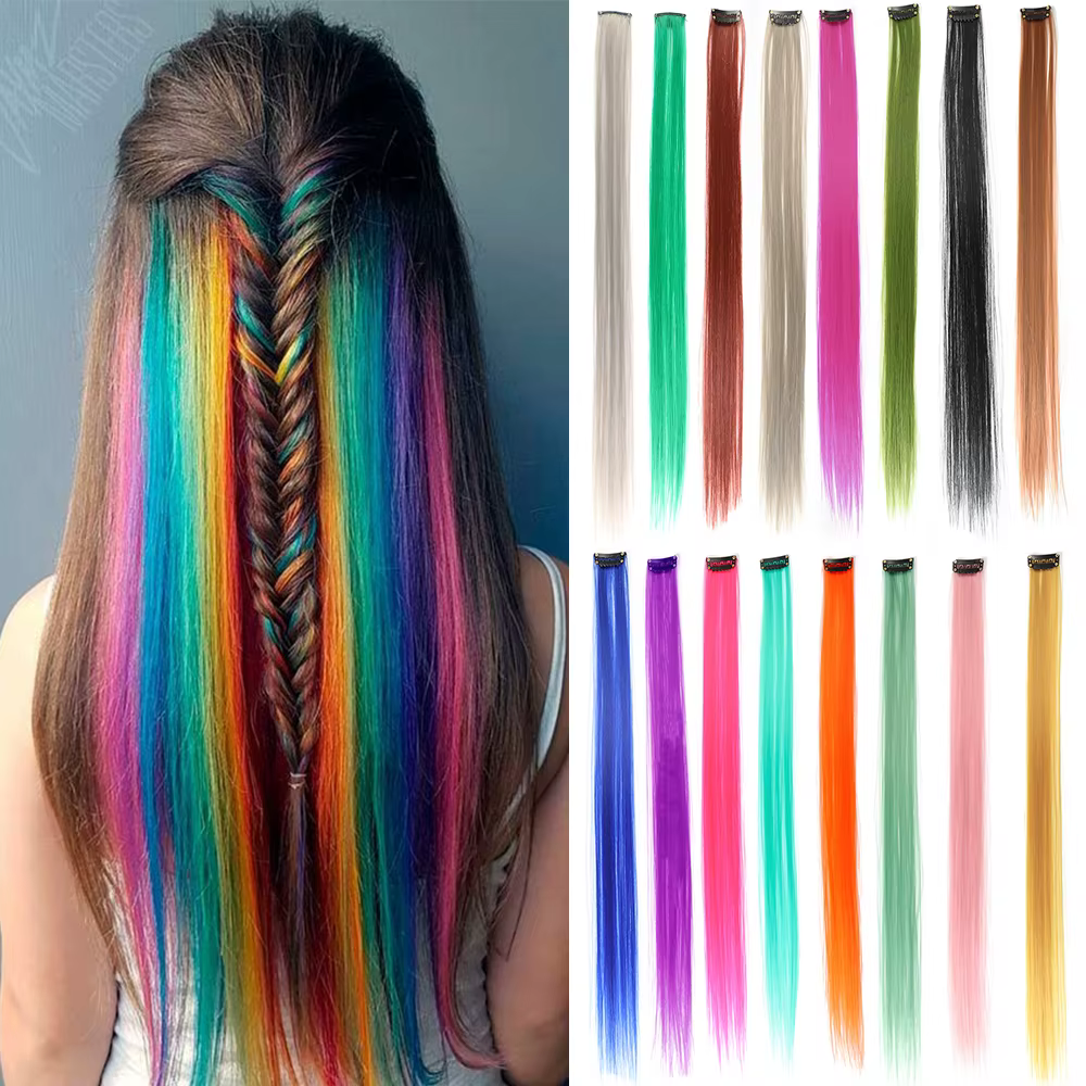 LANSA pince synthétique en une seule pièce Extensions de cheveux pièces