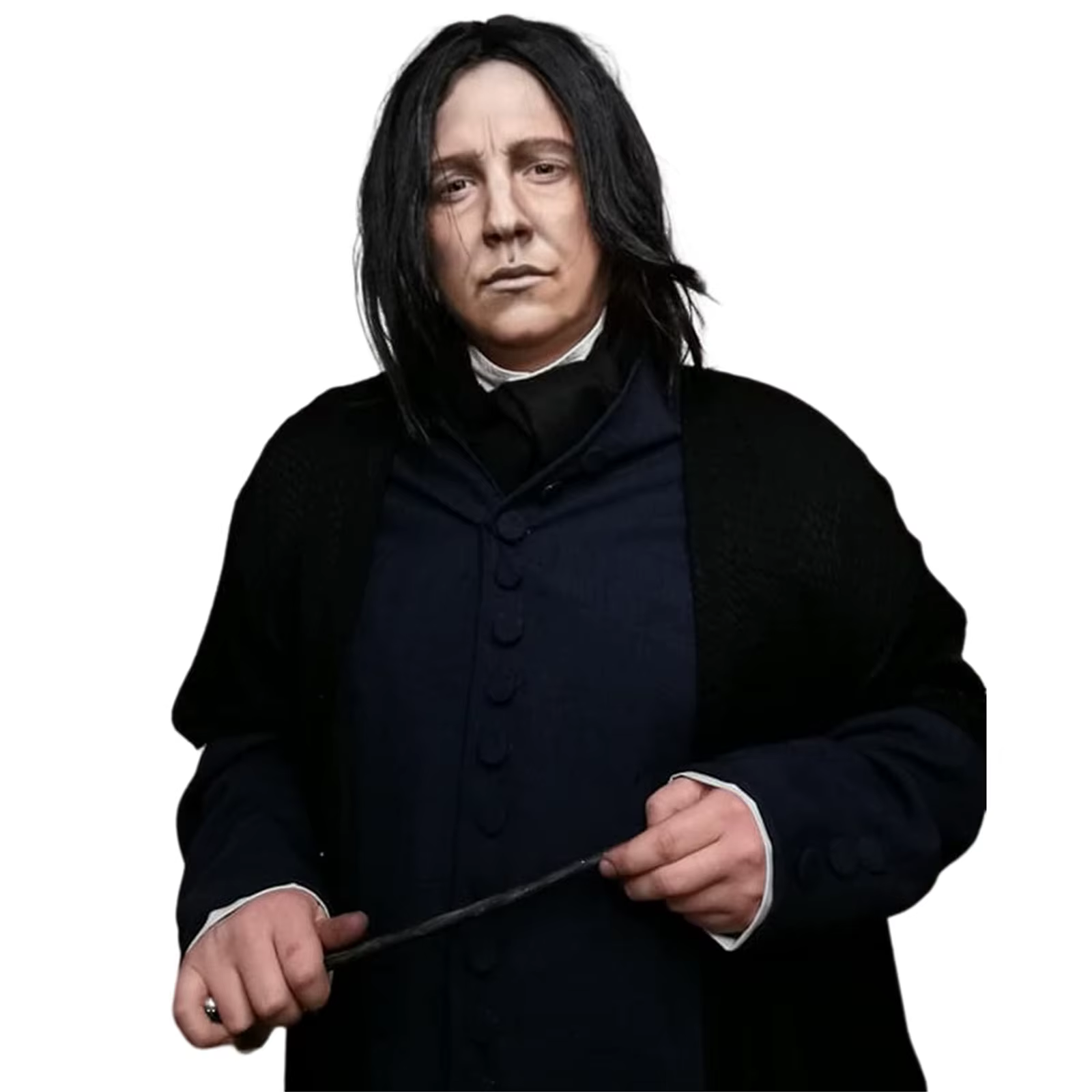 Tereshar professeur Severus Snape perruque synthétique courte droite noir hommes