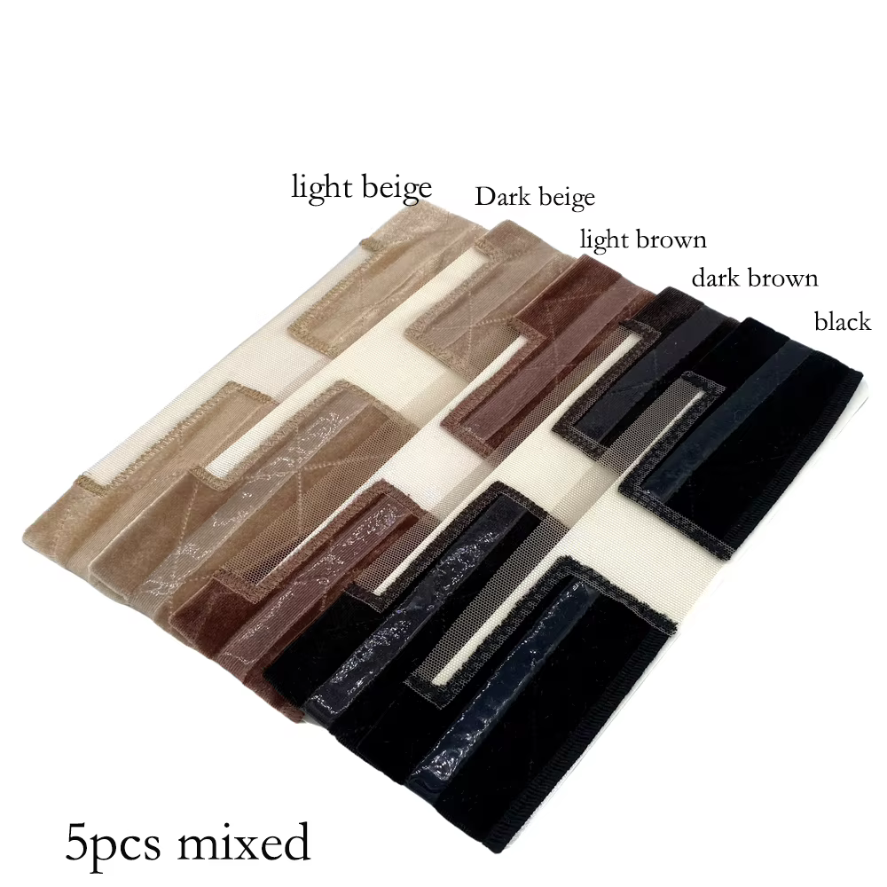 Nouveau bandeau antidérapant en velours de silicone double face avec boucle métallique pour maintenir les perruques