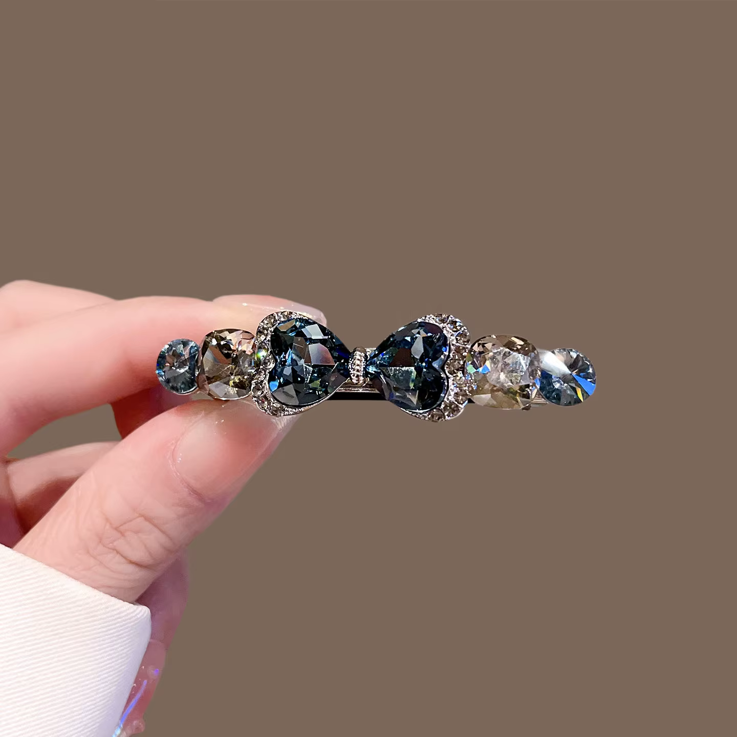 Barrette à cheveux en cristal de qualité supérieure