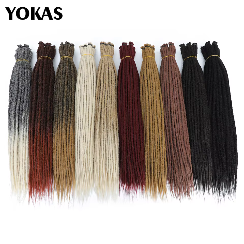 Extensions de Dreadlock synthétiques au Crochet faites à la main