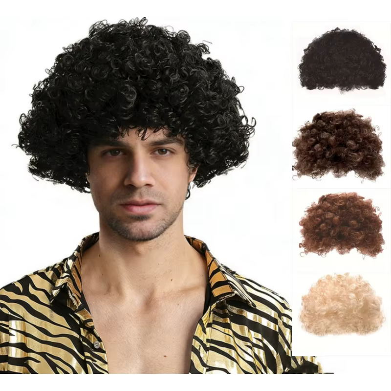 Perruques synthétiques pour hommes et femmes