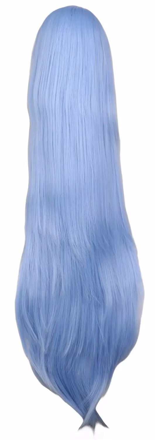 Perruque Cosplay Synthétique Longue et Lisse pour Homme et Femme