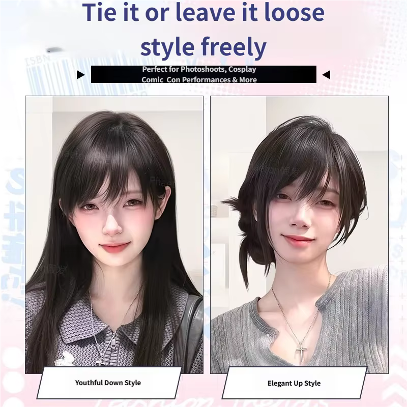 Extensions de franges à clipser 100 % cheveux humains