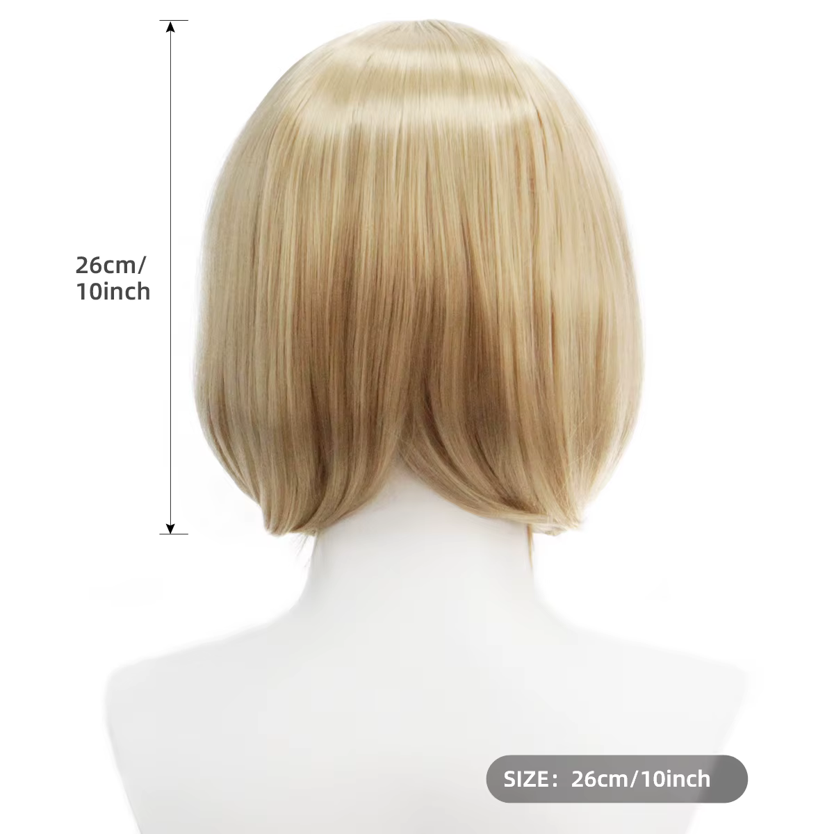 Perruque synthétique Blonde BOB de haute qualité