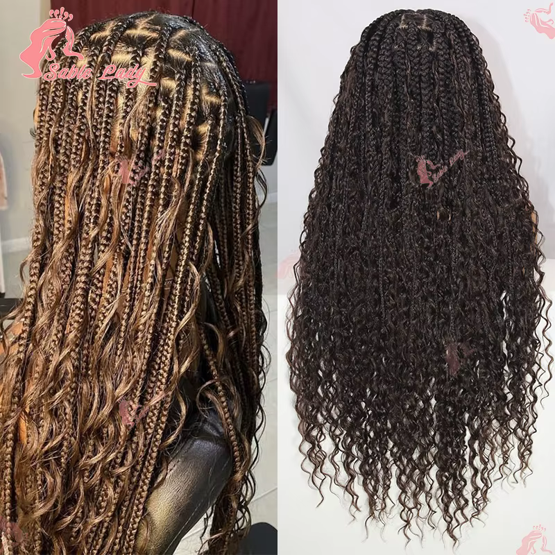 Perruques tressées de déesse bohème pour femmes noires