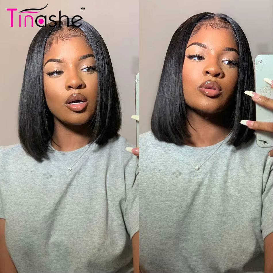 Tinashe Wear & Go perruque sans colle cheveux humains noeuds pré-blanchés