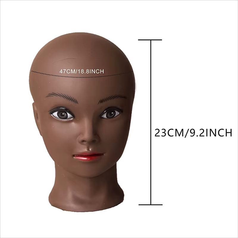 Perruque faisant la tête de qualité têtes de Mannequin chauve de cosmétologie populaire pour la pratique du maquillage