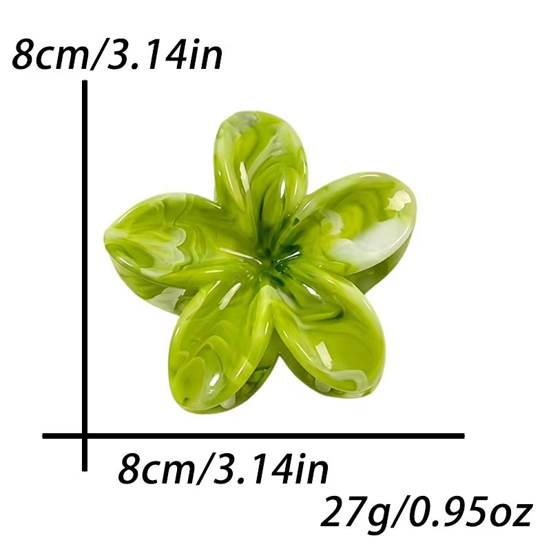 1/6 pièces Pince à cheveux Frangipani élégante pour femme