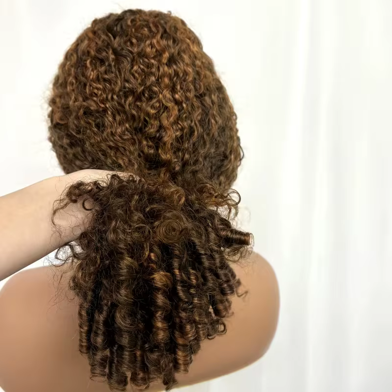 Perruque bouclée birmane 13x4 HD Lace Front