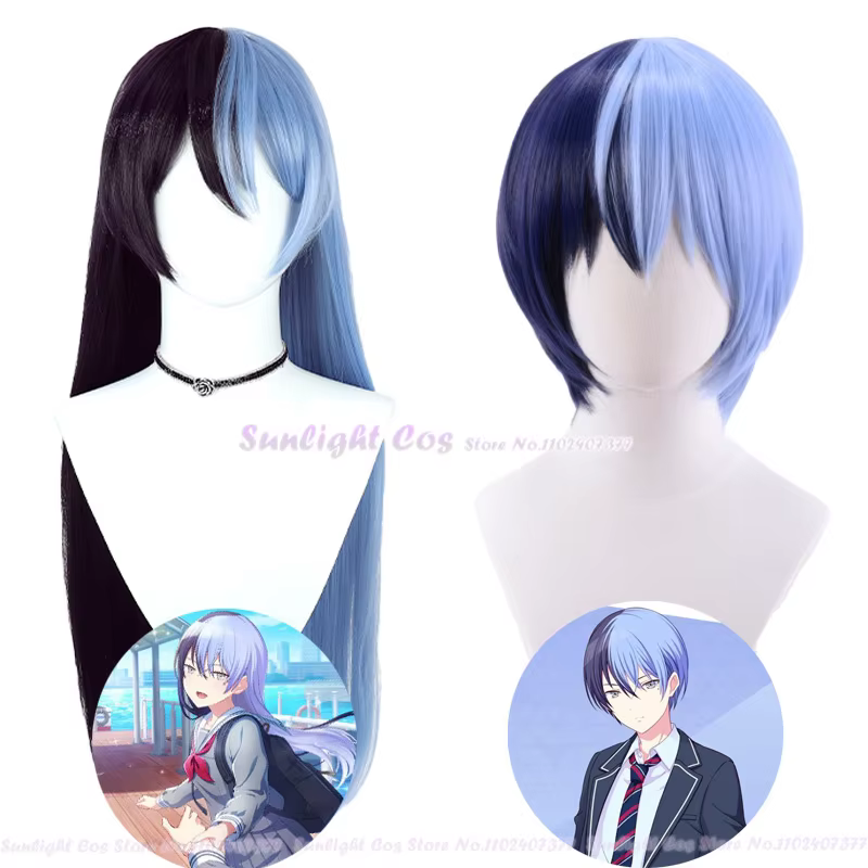 Perruque de Cosplay Aoyagi Toya pour Femme et Homme