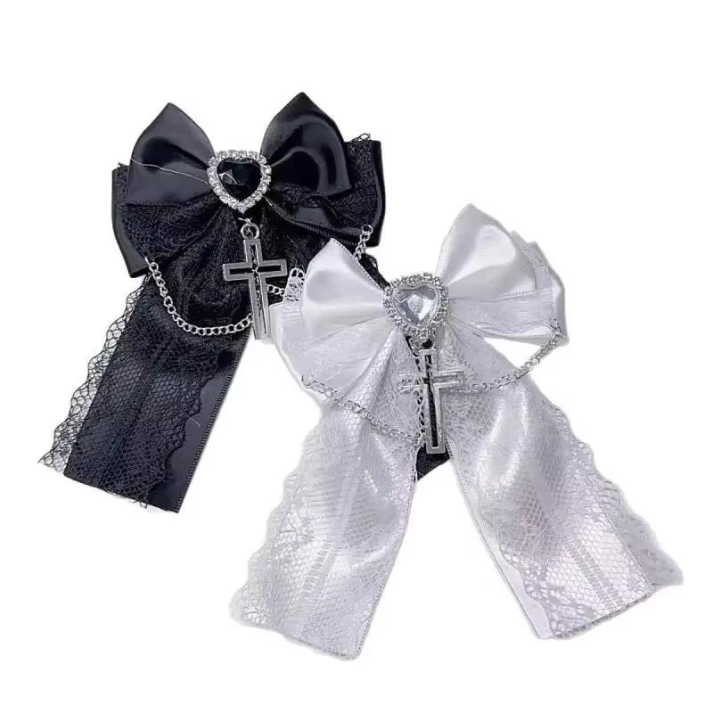 Jirai Kei mode pince à cheveux pour filles femmes Harajuku Y2K noir blanc épingles