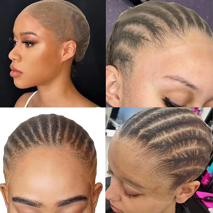 Gros HD perruque casquettes haute qualité Transparent HD filets à cheveux tissage Nylon extensible dentelle avant