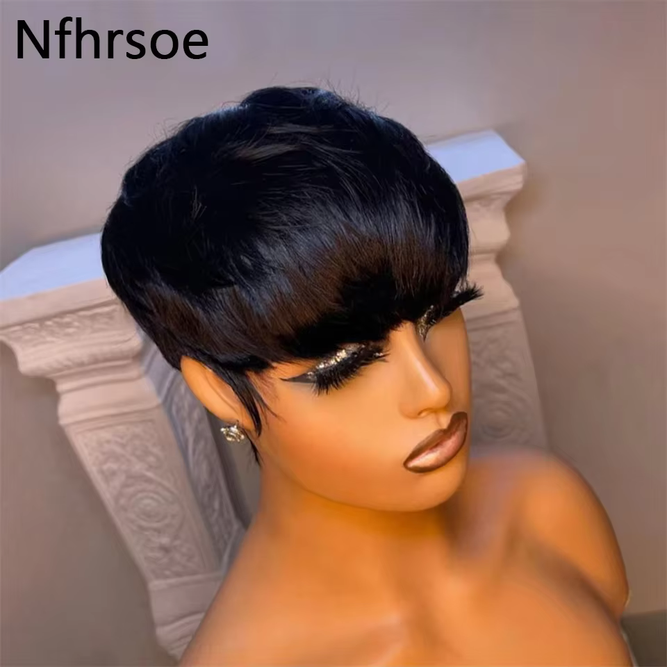 Perruque Bob courte et lisse