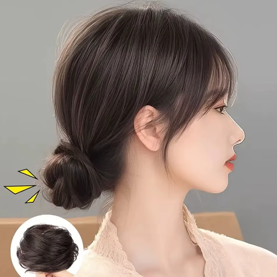 Perruque Updo synthétique facile à porter
