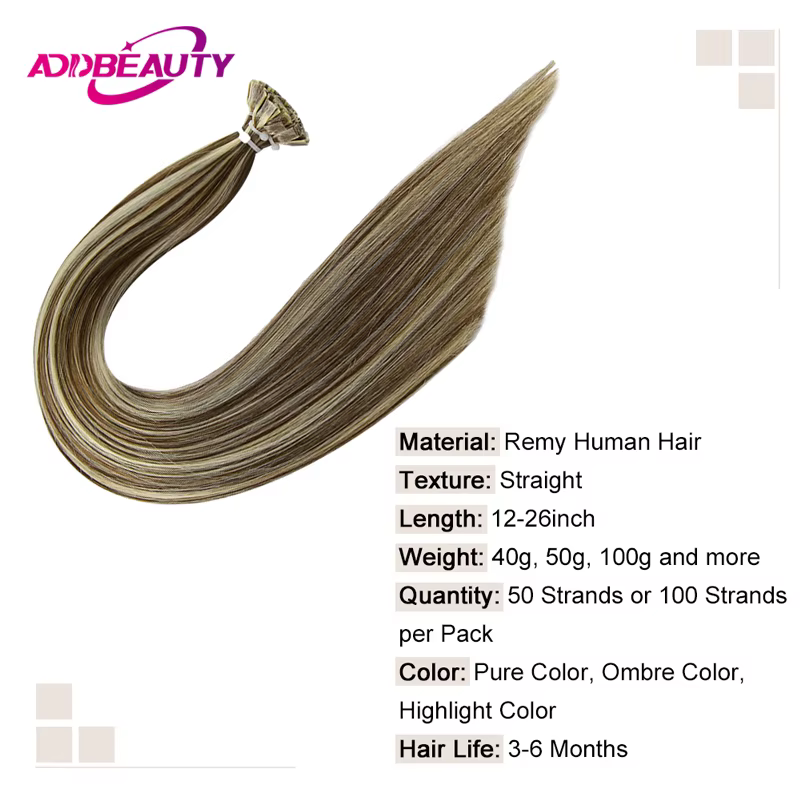 Extension de cheveux naturels lisses