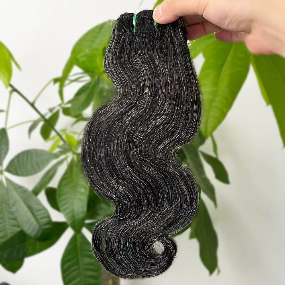 Extensions de cheveux humains Salt and Pepper P1B/Gris