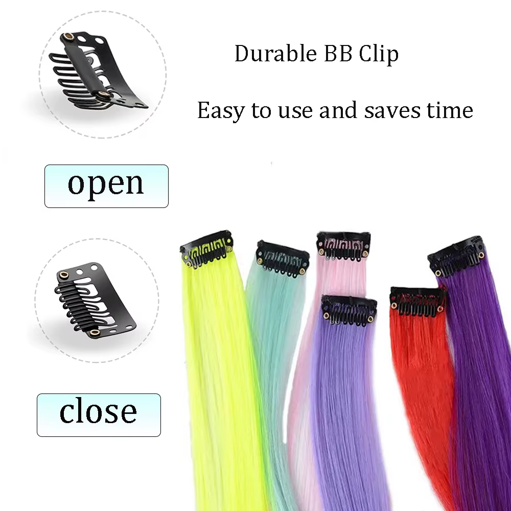 Extensions de cheveux à clips pour femmes
