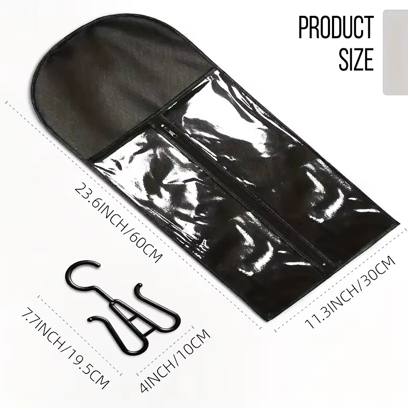 PRStyle-Cintre pour extensions de cheveux avec sac de rangement