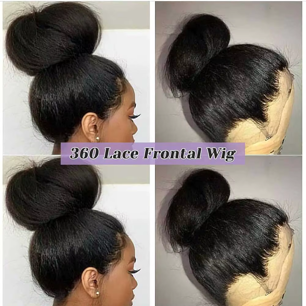 Sangle Invisible 360 Full Hd dentelle sans colle perruque crépus droite