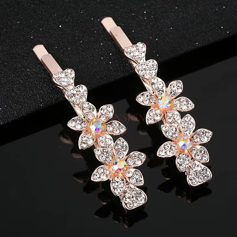 Pince à cheveux en cristal de diamant et accessoires pour cheveux
