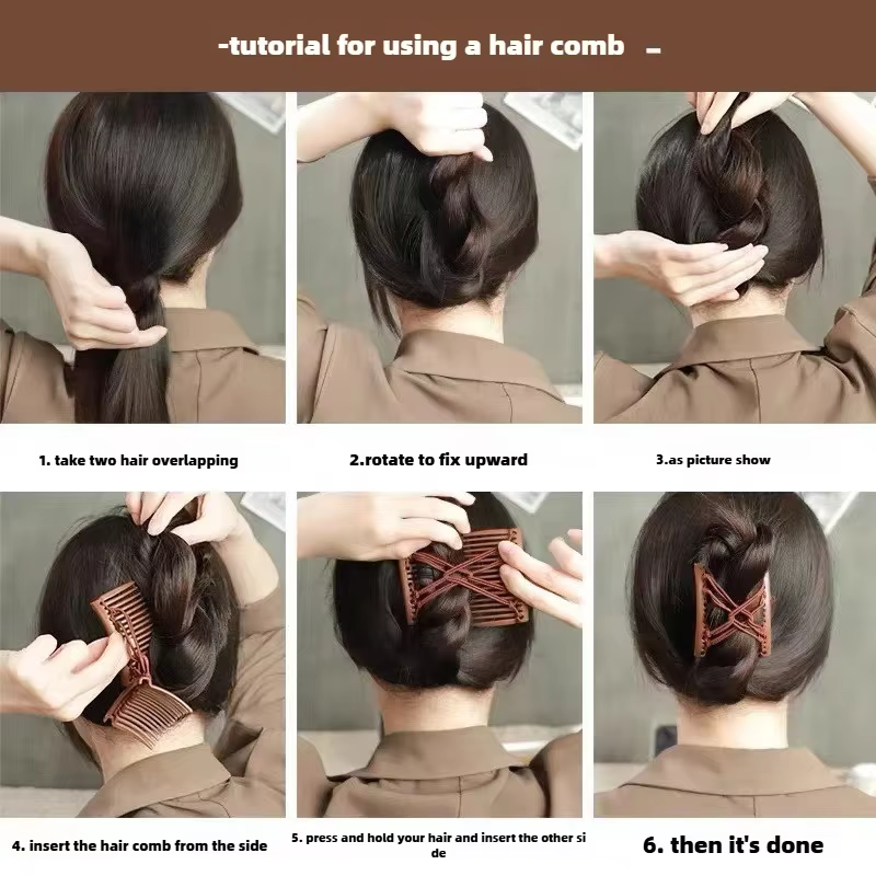 Pince à cheveux extensible vintage pour femme