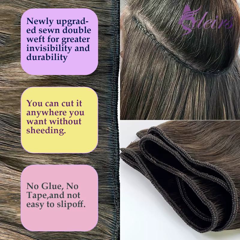 ADEIRS Extensions de cheveux humains Remy