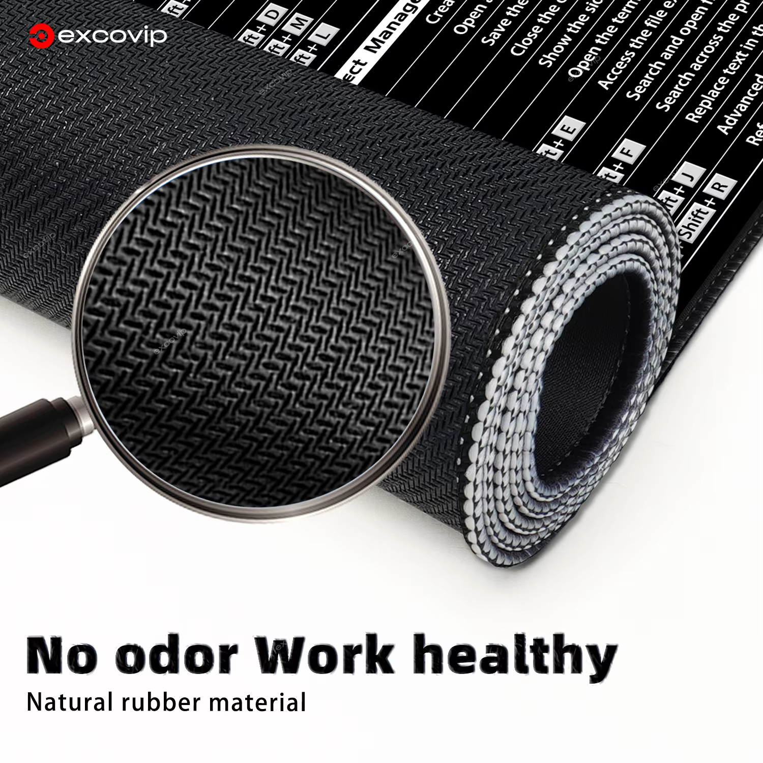 Tapis de souris de programmation EXCO Cursor AI, grand pour la production de codes, raccourcis d'ingénieur Web, tapis de bureau d'ordinateur
