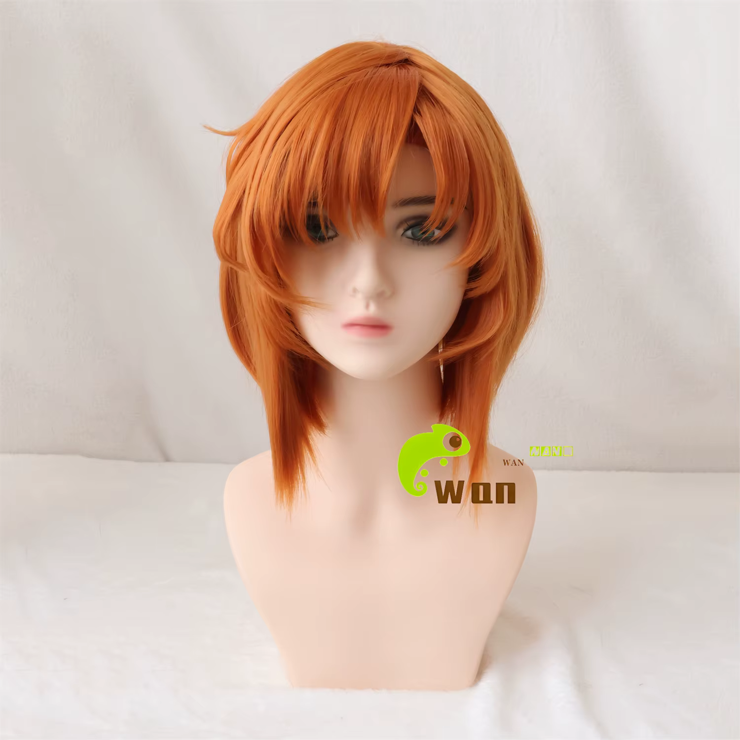 Anime Ryugu Rena Ryuugu Cosplay perruque 35 cm Orange femmes