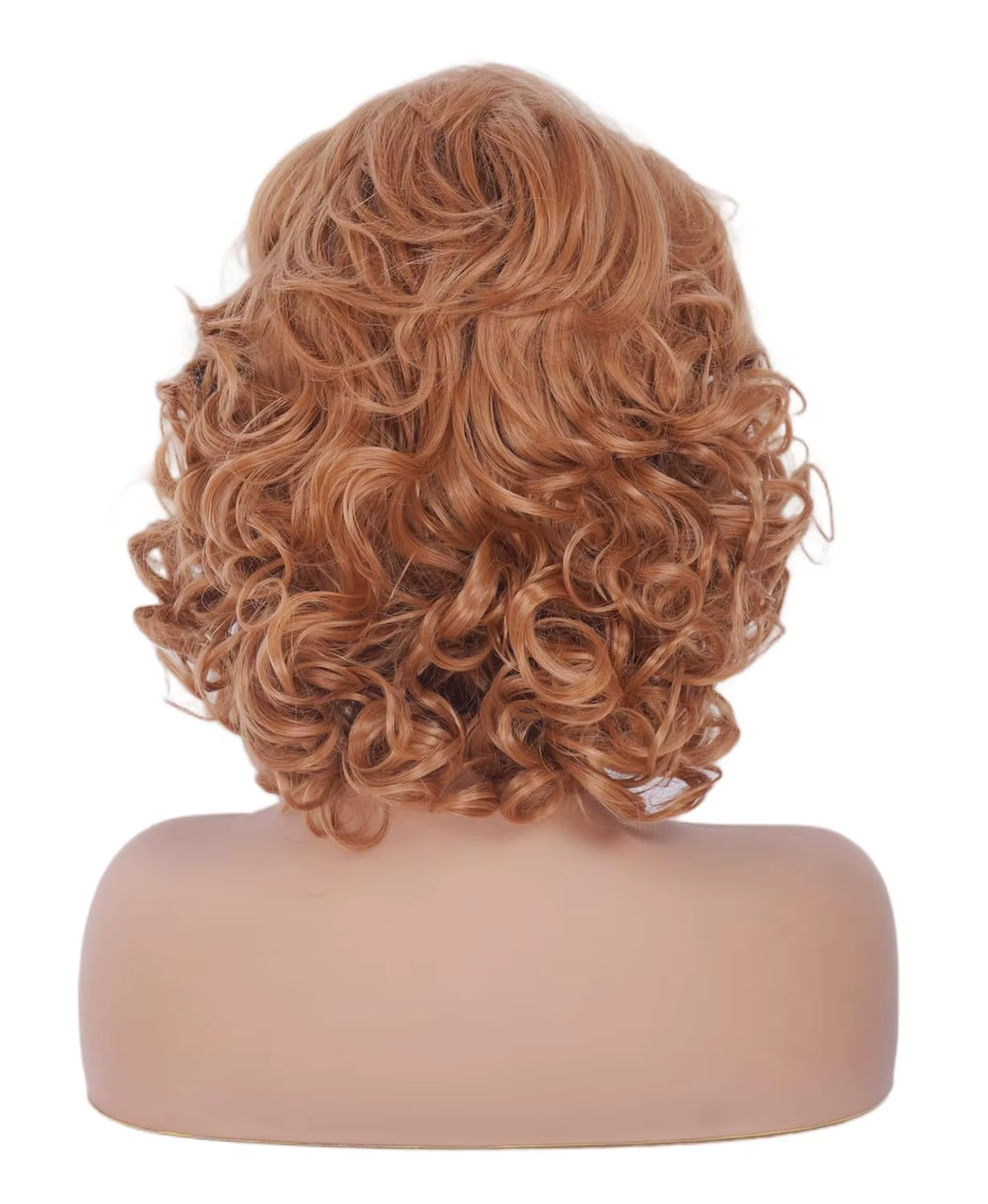 Perruque courte blonde mélangée brun clair pour femme
