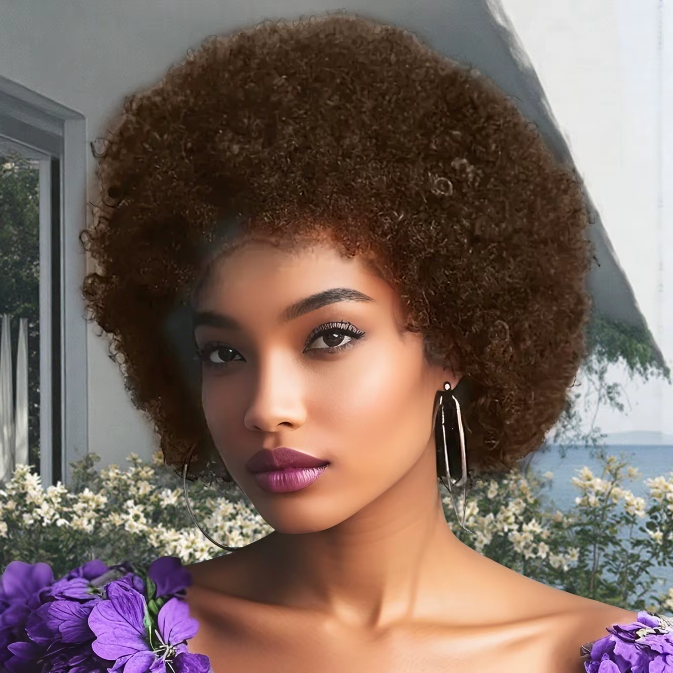 Perruque Afro crépue bouclée pour femmes