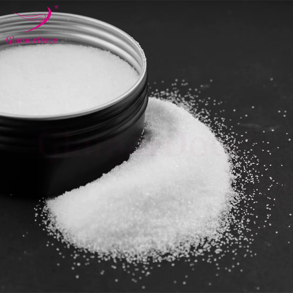 Poudre de colle à la kératine – Adhésif Fusion pour extensions de cheveux pour pointe en U