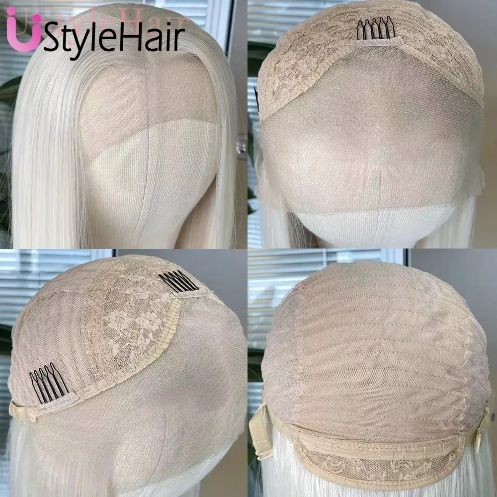 Perruque Lace Front Wig synthétique bouclée Blonde