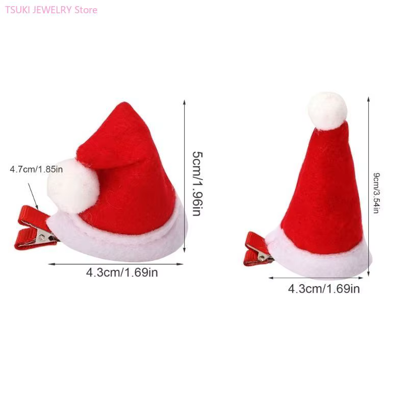 62KE – pince à cheveux pour chapeau noël