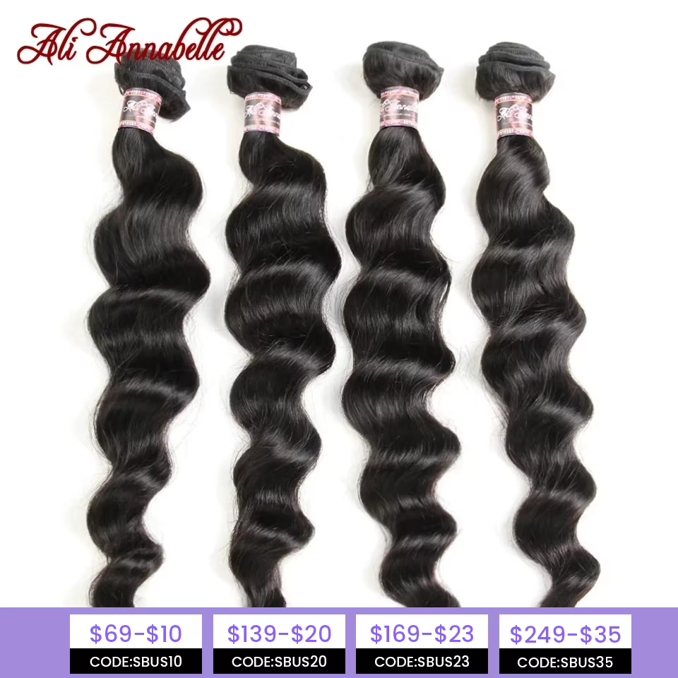 Tissage en lot Loose Wave brésilien 100% naturel – ALI ANNABELLE