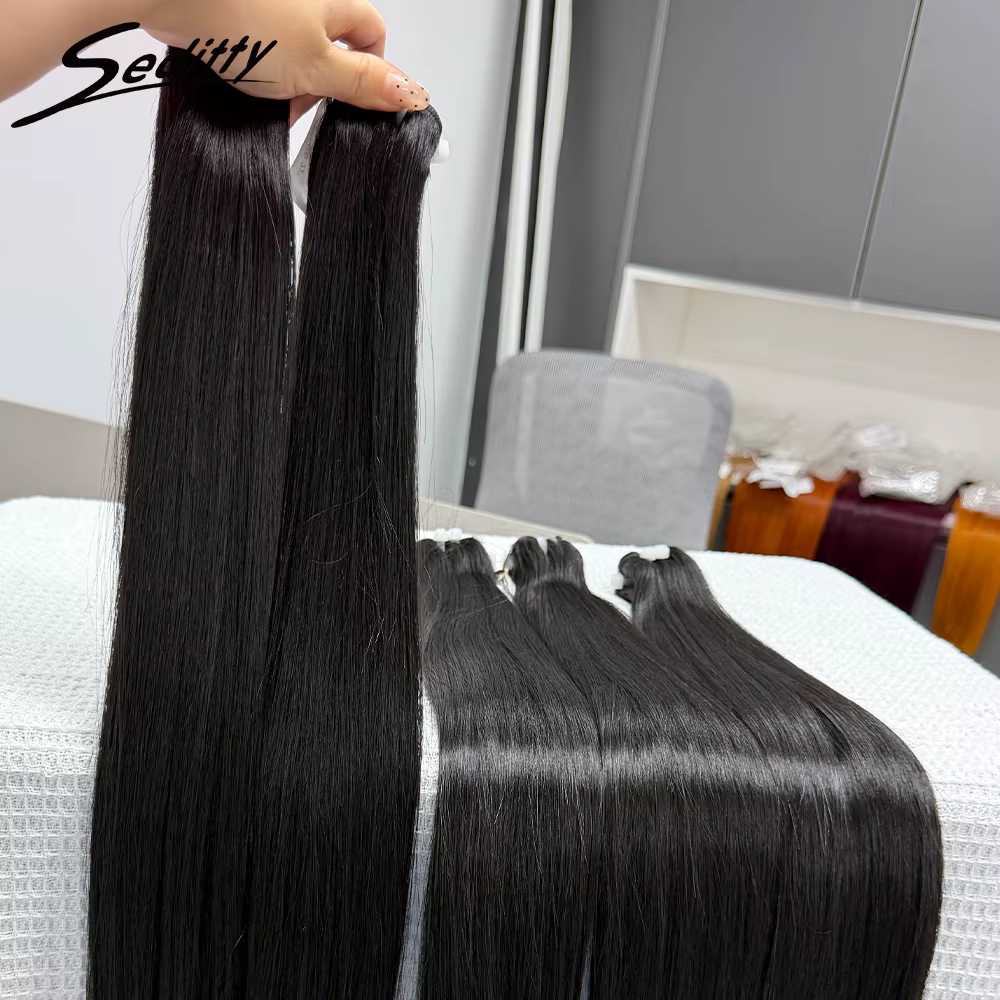 Extensions de cheveux vietnamiens 100 % naturels, lisses comme des baguettes, en paquet, 100 g/paquet, couleur gingembre 99J, double trame