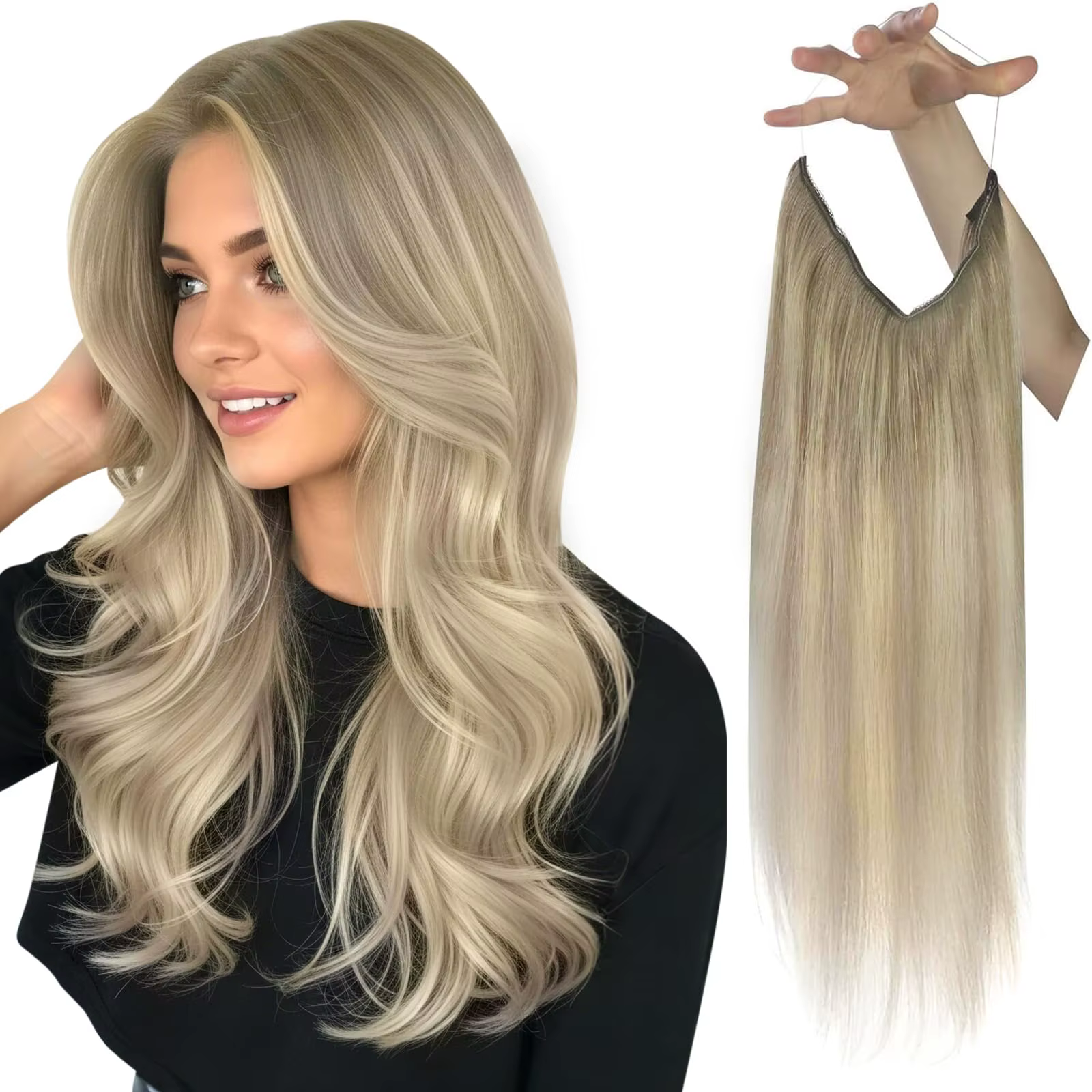 Extensions de cheveux naturels Fish Line