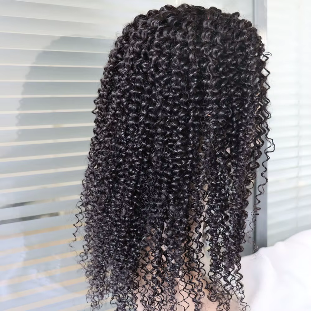 Perruques de cheveux humains crépus bouclés U partie perruque