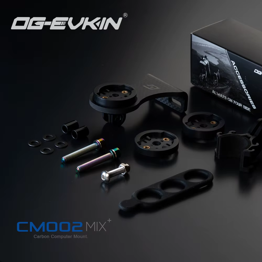 Support de guidon en carbone OG-EVKIN CM-02+ pour ordinateur de vélo, support pour compteur de vitesse, GPS, caméra, éclairage, accessoires de vélo