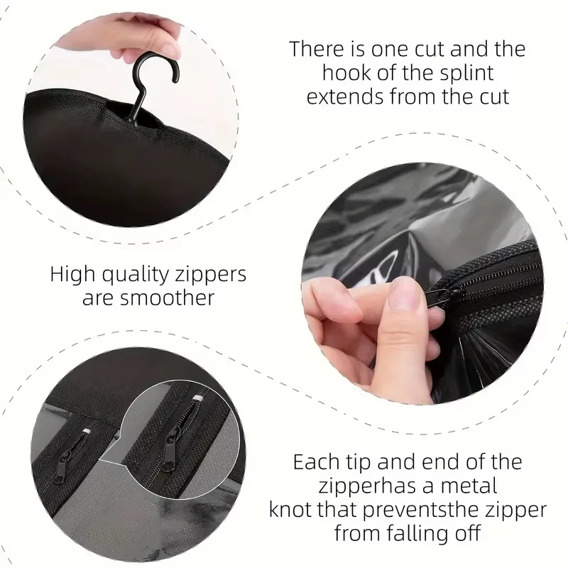 PRStyle-Cintre pour extensions de cheveux avec sac de rangement