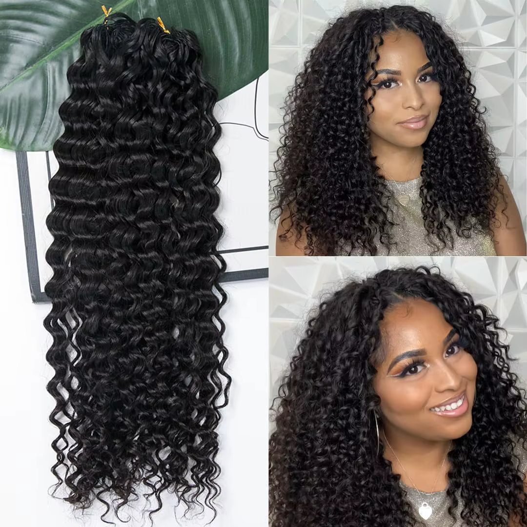 Extensions de cheveux humains tressés au Crochet