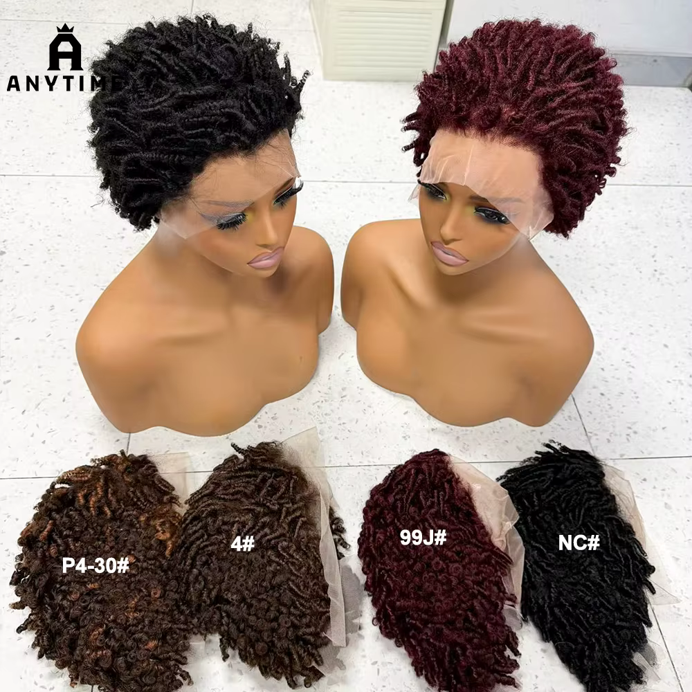 Perruque Afro Kinky Curly 4C en cheveux humains