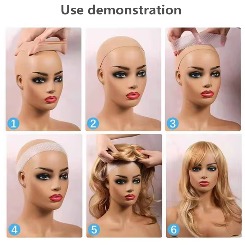Bandeau de poignée de perruque en Silicone antidérapant