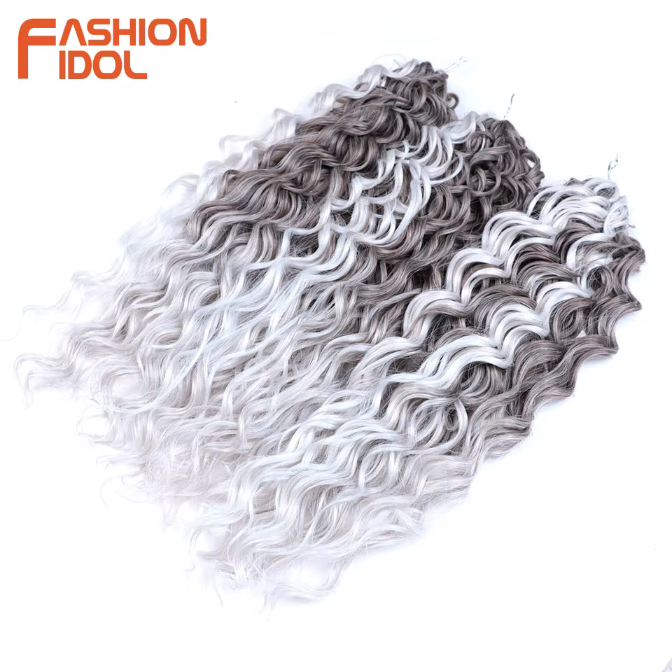 Jessica Hair 20 pouces profond ondulé torsion Crochet cheveux synthétiques Afro